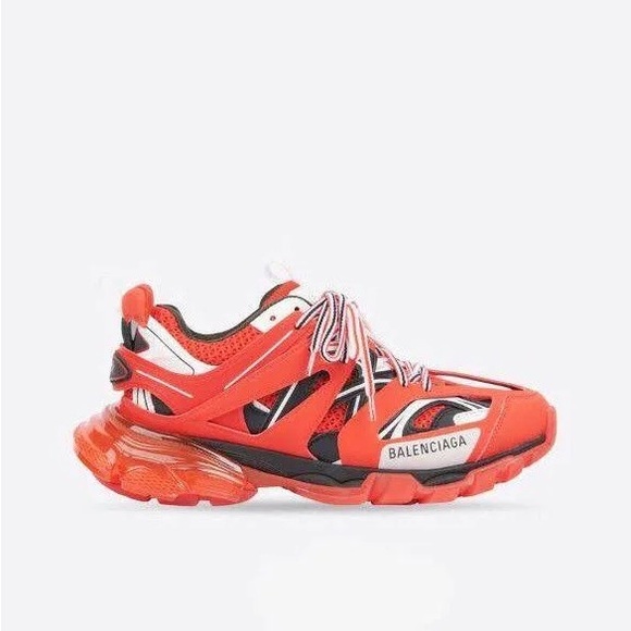 Red Balenciaga Track Runners - Picture 7 of 10